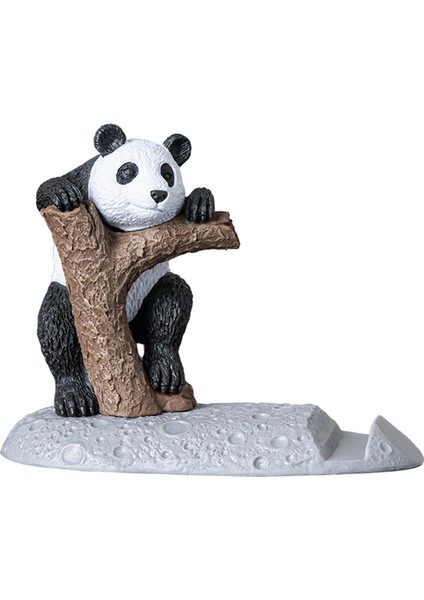 Panda Üstü Karikatür Dekoru Tabanlı Heykel (Yurt Dışından)