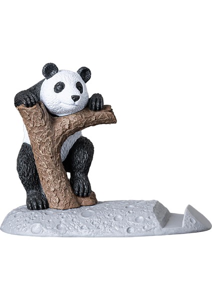 Panda Üstü Karikatür Dekoru Tabanlı Heykel (Yurt Dışından)