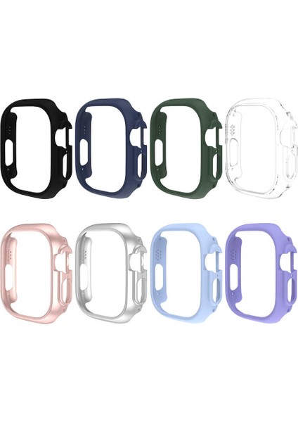 - ​​​Apple Watch Ultra 49mm - Kasa Koruyucu Sert PC Kasa Koruyucu - Gard 18 - Renksiz - T24891 modelleri