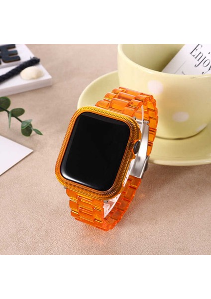 - Apple Watch Ultra 49mm - Kordon Strap Kayış KRD-33 - Sarı