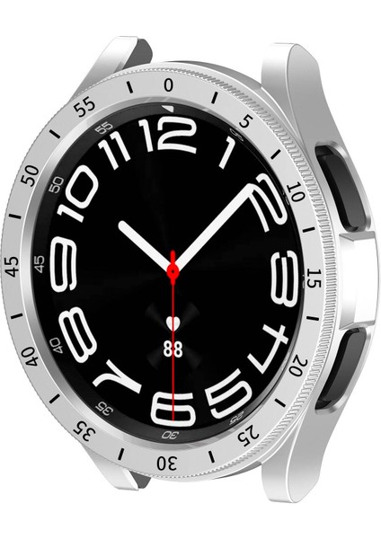 - Samsung Watch 6 Classic 43mm - Kasa Koruyucu Sert PC Kasa ve Ekran Koruyucu Sport - Gard 29 - Beyaz - T29090