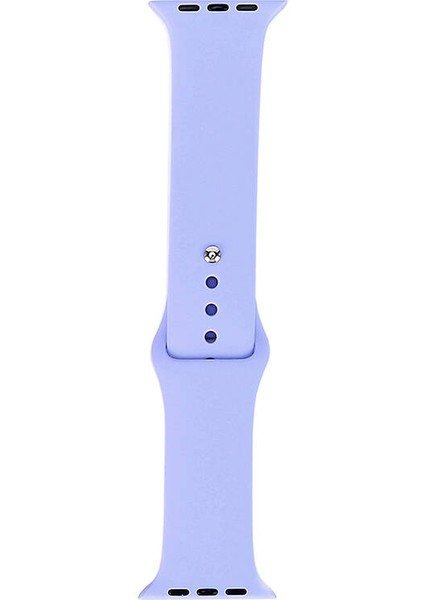 - Apple Watch 38MM - Kordon Band Serisi Klasik Kordon Silikon Strap Kayış - Lila