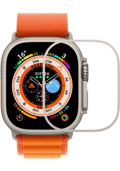- ​​​Apple Watch Ultra 49mm - Metal Kasa Koruyucu Saat Çerçevesi - Gümüş - T25392 fiyatları