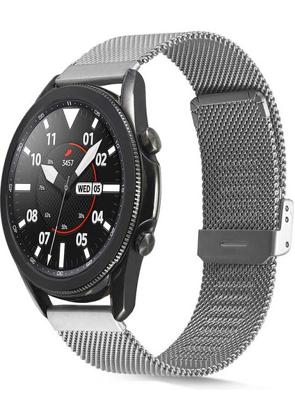 - Samsung Watch 46mm - Kordon 22mm Metal Kordon KRD-45 - Mavi