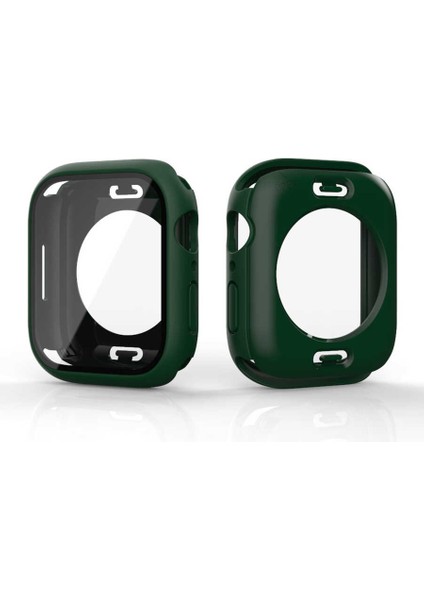 - ​​​Apple Watch 7 45mm - Kasa Koruyucu Kasa ve Ekran Koruyucu Watch Gard 12 - Koyu Yeşil - T24290