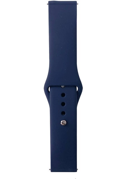 - Xiaomi Amazfit Pace - Kordon Band Serisi 22MM Klasik Kordon Silikon Strap Kayış - Midnight Blue