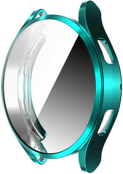 - Samsung Watch 4 40mm 20mm - Kasa ve Ekran Koruyucu - Gard 02 - Koyu Yeşil - T19239