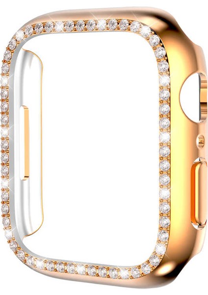 - ​​​Apple Watch 7 41mm - Kasa Koruyucu Sert PC Koruyucu - Gard 05 - Rose Gold - T21689