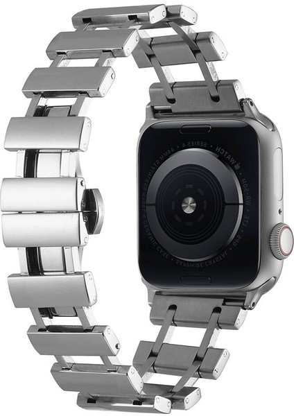 - ​​​Apple Watch 42mm - Kordon Metal Kordon - KRD-96 - Gümüş - T31728