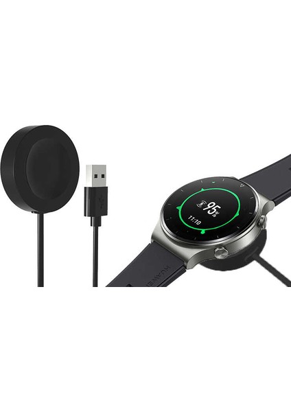 - Huawei Watch 3 Pro - Şarj Kablosu USB Şarj Kablosu
