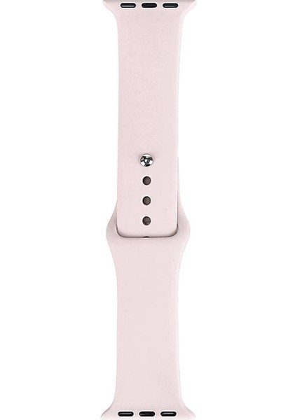 - Apple Watch 38MM - Kordon Band Serisi Klasik Kordon Silikon Strap Kayış - Silt