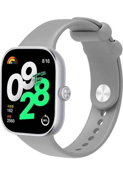 - Xiaomi Mi Band 8 Pro - Kordon Silikon Kordon - KRD-109 - Gri - T31126