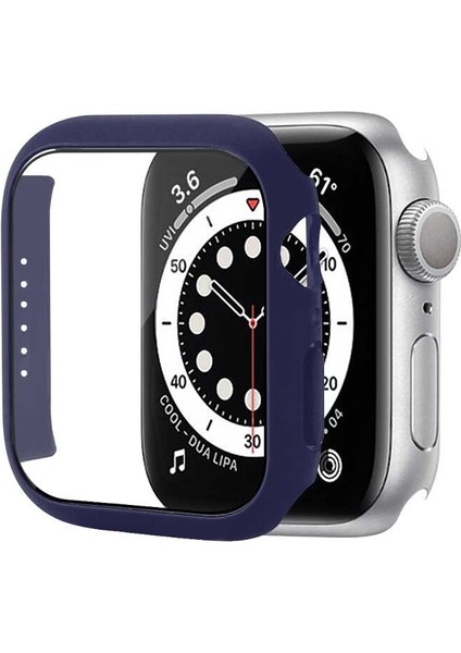 - Apple Watch 7 45MM - Kasa ve Ekran Koruyucu Watch Gard 01 - Lacivert