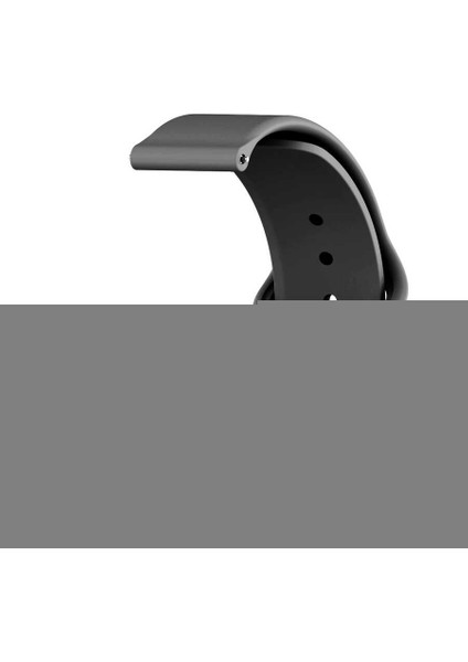 - Samsung Watch 3 41mm 20mm - Kordon Silikon Kordon - KRD-11 - Siyah - T14762