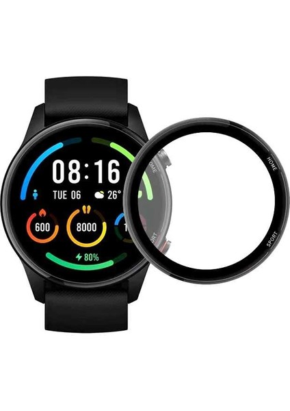 - Xiaomi Mi Watch Color 22mm - Ekran Koruyucu PMMA Pet Saat Ekran Koruyucu - T23553