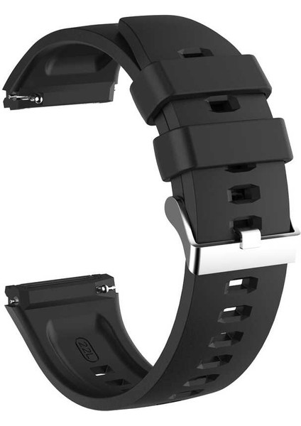 - Huawei GT 2E 46mm - Kordon Silikon Kordon - KRD-26 - Siyah - T14895