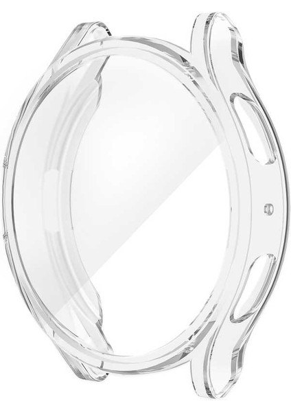 - Samsung Watch 5 40MM - Kasa ve Ekran Koruyucu Silikon Tpu Watch Gard 15 - Renksiz
