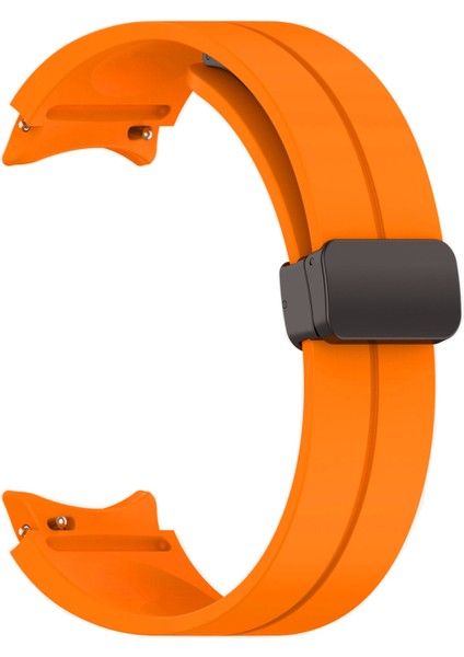 - Samsung Watch 5 40mm 20mm - Kordon Silikon Kordon - KRD-84 - Açık Turuncu - T27319