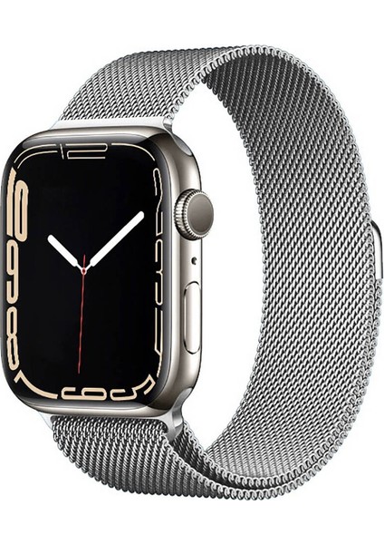 - ​​​Apple Watch 40mm - Kordon Metal Kordon - Band-01 - Gümüş - T31359