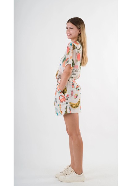 Kadın Çok Renkli Oversize Uzun Kısa Kollu Basic Şifon Gömlek HZL24S-YY996 indirimleri