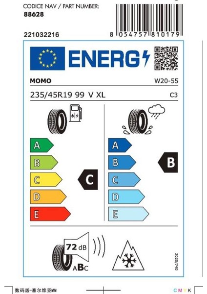 235/45 R19 99V XL North Pole W-20 Kış Lastiği ( Üretim Yılı: 2024 )