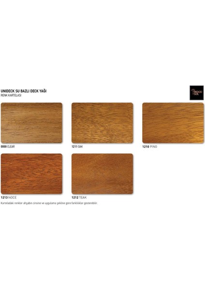 Unideck Su Bazlı Ahşap Deck Yağı 1212 Teak 2.5 l indirimleri