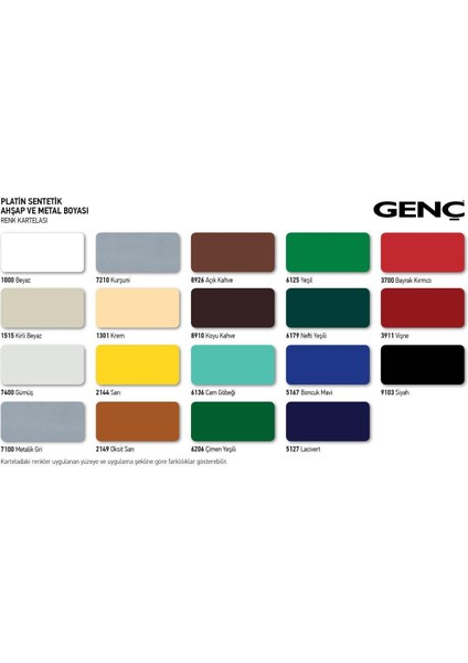 Sentetik Parlak Ahşap Metal Boyası 8926 Açık Kahve 0.75 l