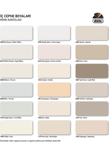 Klasik Düfaplast İç Cephe Duvar Boyası 7550 Ferah Gri 6 l indirimleri