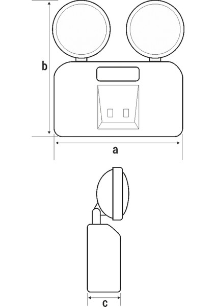 Aniva Ledli Acil Aydınlatma Armatürü 2X9W