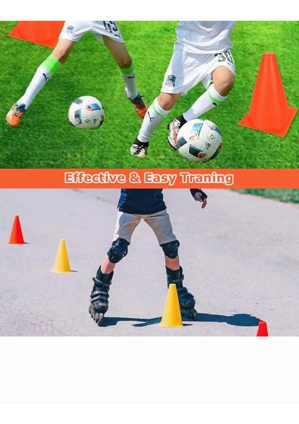 4'lü Plastik Anaokulu ve Açık Hava Bahçe Aktivitileri Eğitim Konileri - Futbol Duba Oyun Seti fırsatları