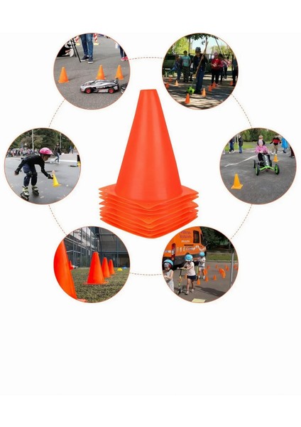 4'lü Plastik Anaokulu ve Açık Hava Bahçe Aktivitileri Eğitim Konileri - Futbol Duba Oyun Seti indirimleri