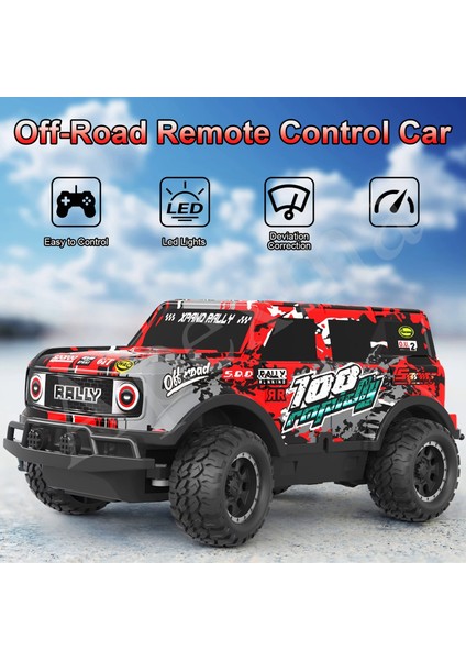 Uzaktan Kumandalı Full Fonksiyon LED Işıklı Gövde 3.7V Şarjlı 1:20 Off-Road Rc Araba