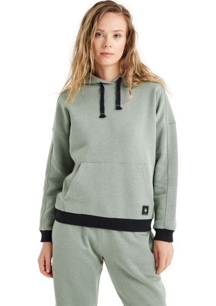 Kadın Sweatshirt 60479 - Yeşil