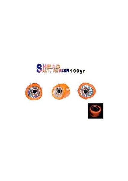 Salty Rubber Head 100GR Kafa 05 Orange 3D Eye