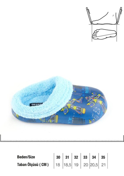 Kışlık Islak Zemin Içi Peluşlu Erkek Çocuk Terlik indirimleri