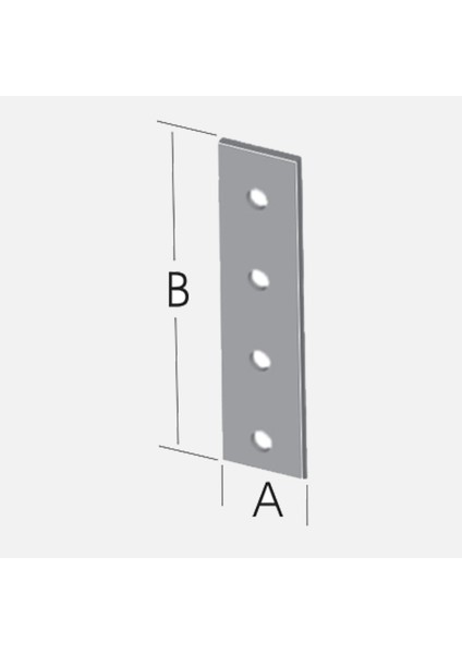 Inox Düz Gönye