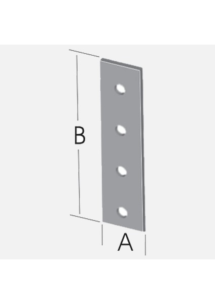 Inox Düz Gönye