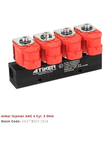 Enjektör Ahc 4 Silindir 3 Ohm Atiker Garantisi Yoktur
