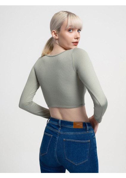 Crop Kadın Tshirt U.kol