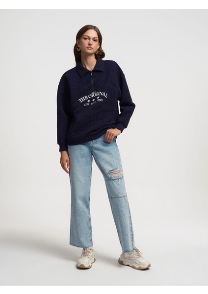 Loose Fit Kadın Sweatshirt