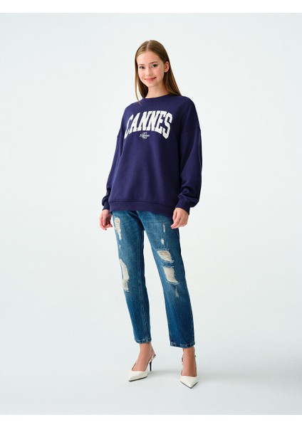 Loose Fit Kadın Sweatshirt