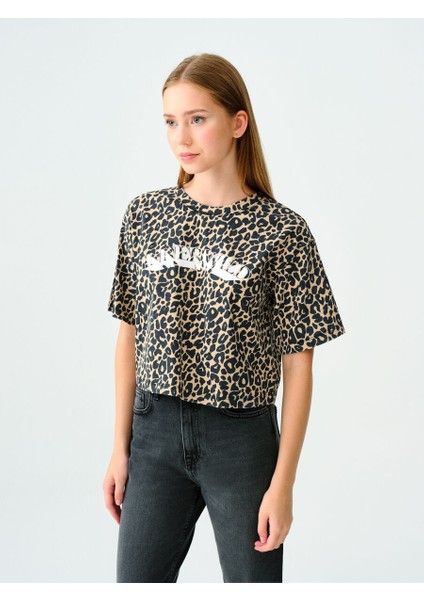 Loose Crop Kadın Tshirt K.kol