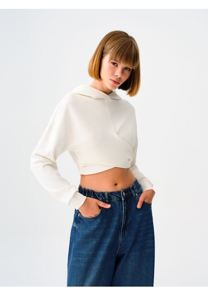 Crop Kadın Sweatshirt