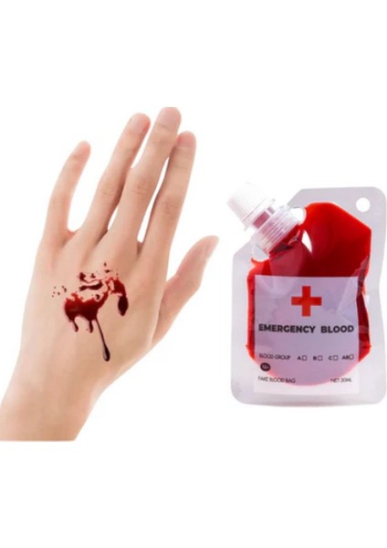 Halloween Ithal 30 ml Dekor Amaçlı Yapay Kan Zombie Şaka Kanı 1 Adet