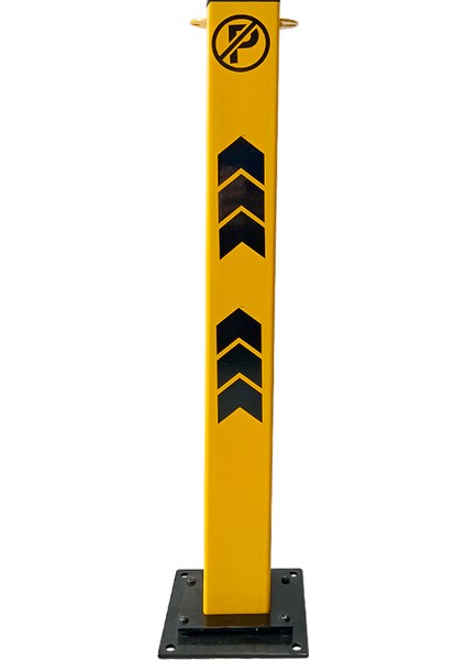 Kilitli Otopark Direği 75 cm, Çıkan Tip Kızaklı Park Bariyeri