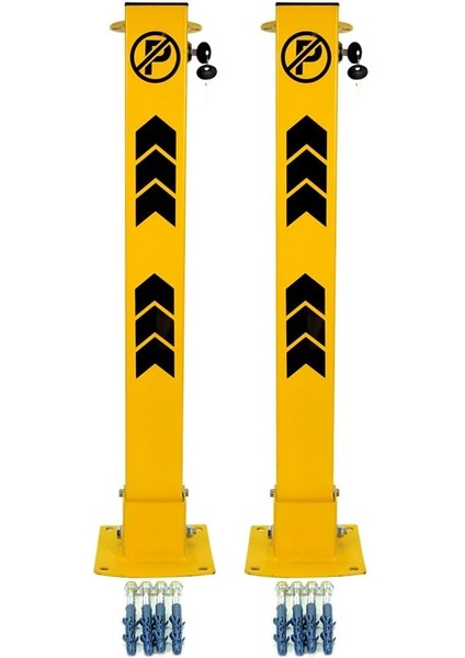 Kilitli Otopark Direği 75 cm, Park Bariyeri 2li Set fiyatları