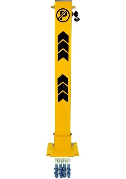 Kilitli Otopark Direği 75 cm, Park Bariyeri 2li Set modelleri