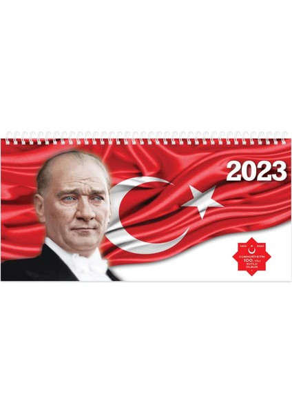 Color 2023 Aj-66 16 * 33,5 Haftalık Masa AJANDASI-100.YIL