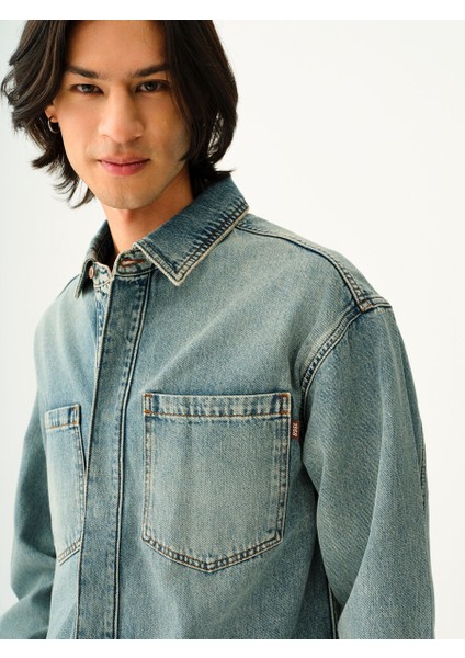 Oversize Fit Erkek Gömlek U.kol fırsatları