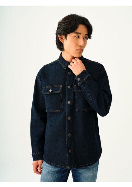 Oversize Fit Erkek Gömlek U.kol